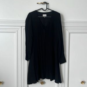 Frank & Oak - Classic Button Black dress - Super soft